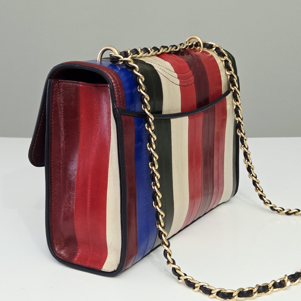 Tory Burch Fleming Eel Eelskin Patchwork Converti… - image 5